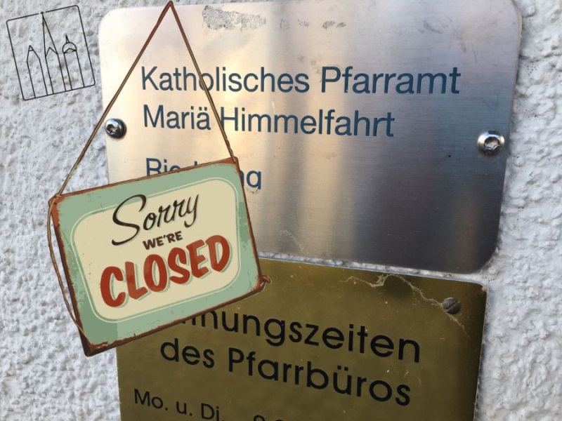 Pfarrbüro geschlossen