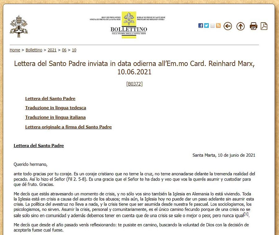 Pressemitteilung „Einfach wieder zur Tagesordnung überzugehen, kann nicht der Weg für mich und auch nicht für das Erzbistum sein“ vom 10. Juni 2021