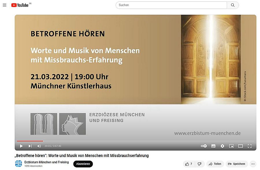 Pressemitteilung „Kardinal Marx: ‚Missbrauch stellt das Gesamtsystem in Frage‘“ vom 21. März 2022
