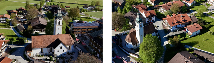 Luftbilder klein St. Michael Niederaudorf Wildgruber