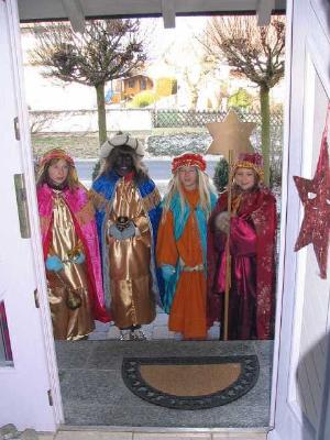 Sternsinger an der Tür