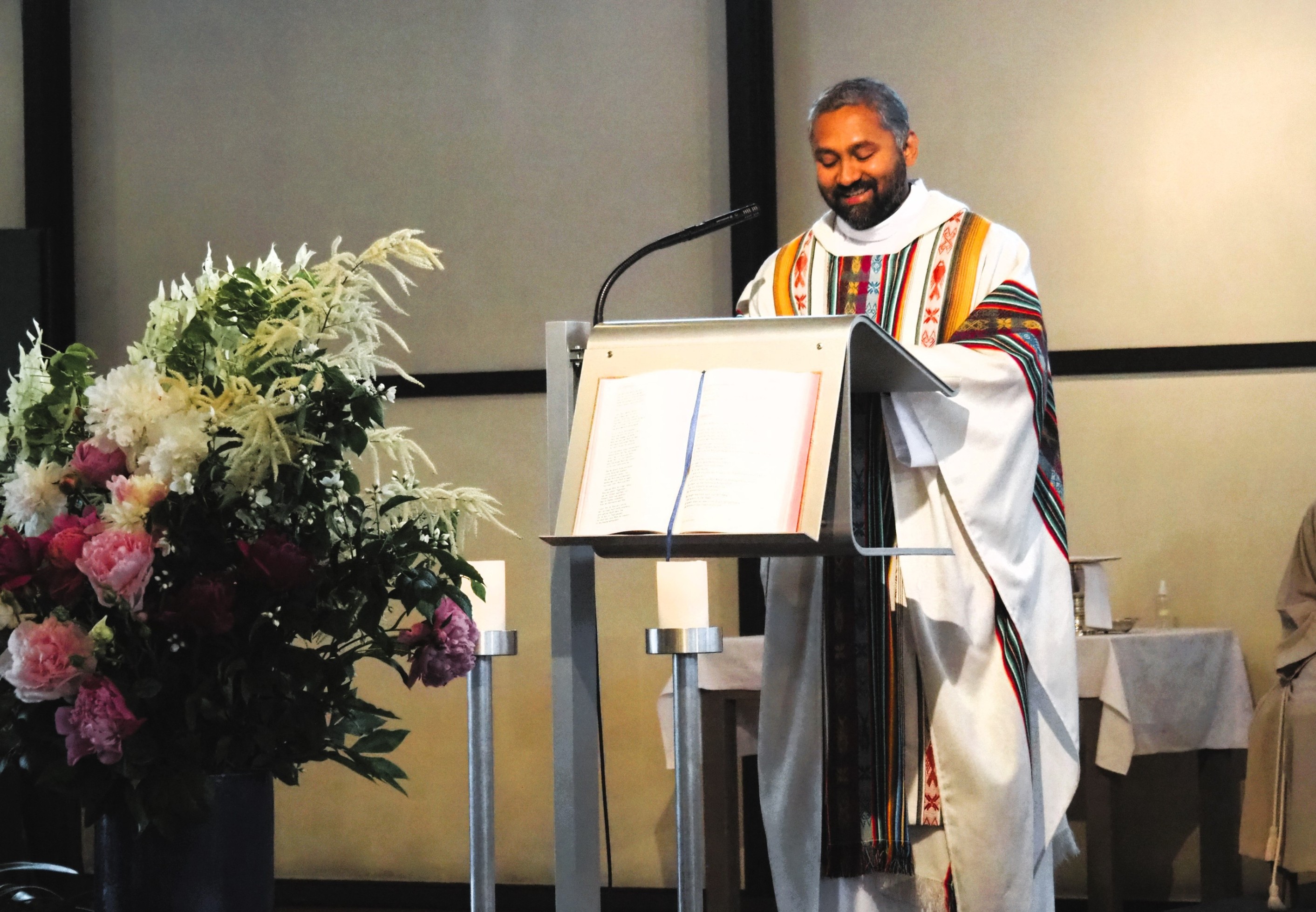 P. Robin bei der Ansprache