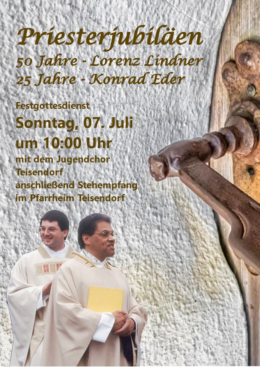 Ankündigung Priesterjubiläum Homepage