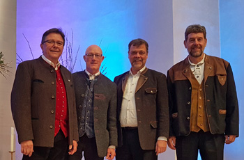 Die vier Sänger des Moosacher Viergsangs