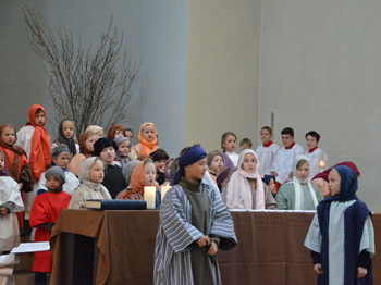 Passionsspiel in historischen Kostümen