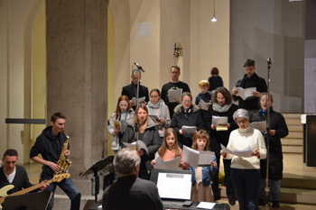 Probe des Familienchors