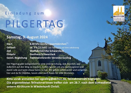 Einladung zum Pilgertag am 3. August 2024