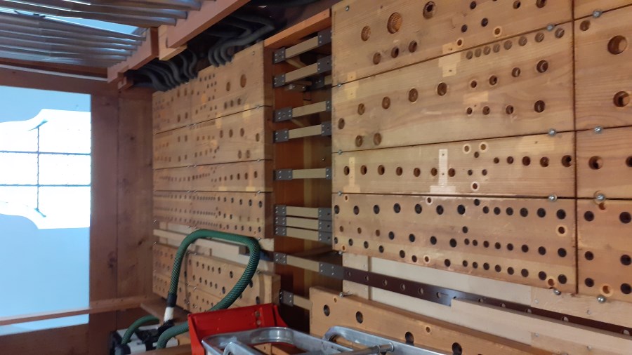 Blick uns ausgeräumte Hauptwerk