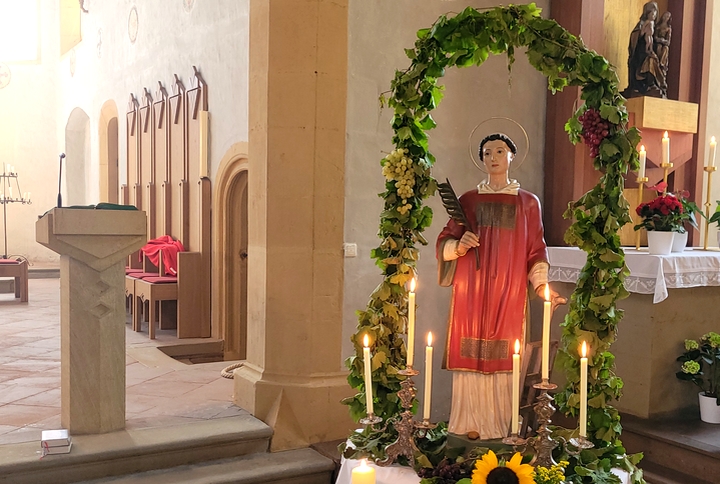 Hl. Laurentius; Volkacher Kirchberg, Maria im Weingarten