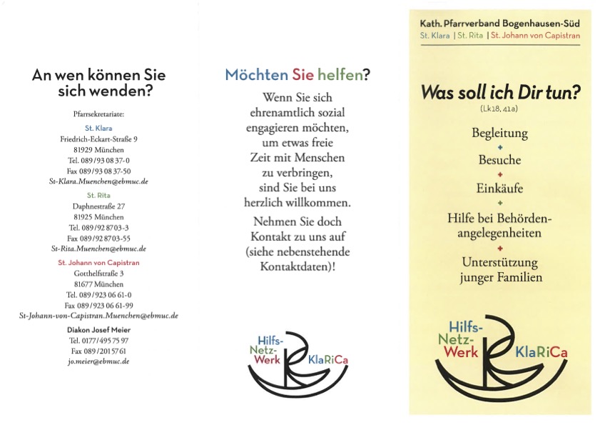 240901 Hilfenetzwerk KLARICA FlyerBild