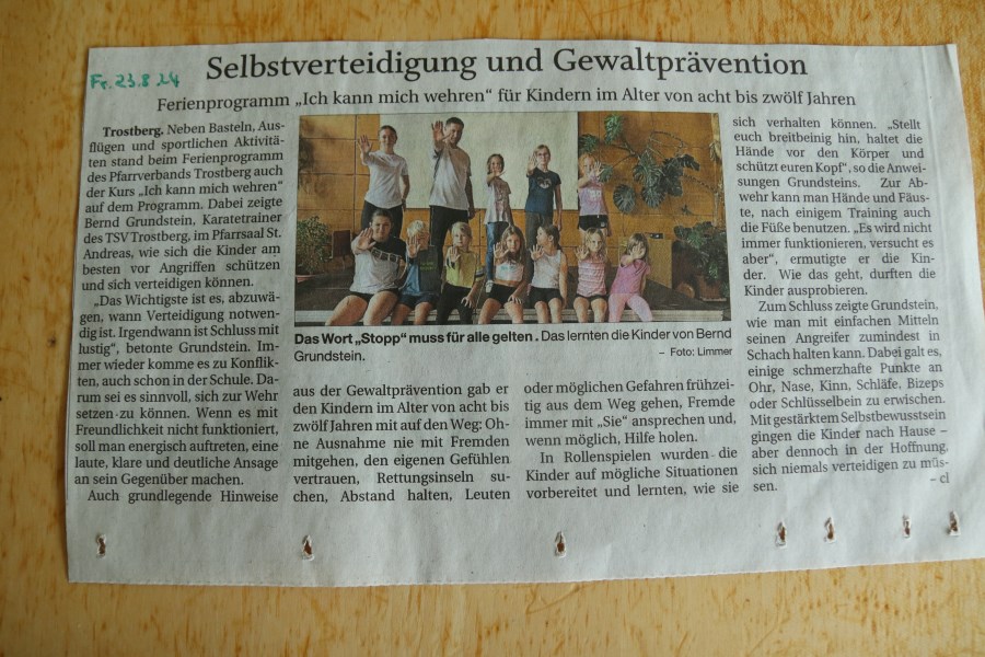 Ferienprogramm Pfarrverband Trostberg 2024