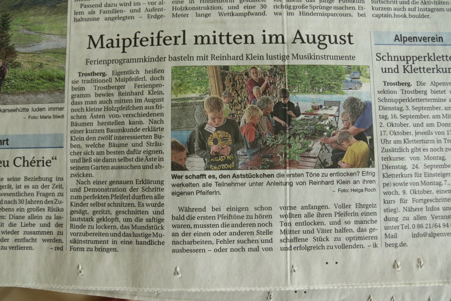 Ferienprogramm Pfarrverband Trostberg