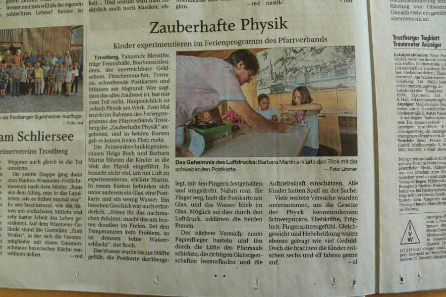 Ferienprogramm Pfarrverband Trostberg 2024