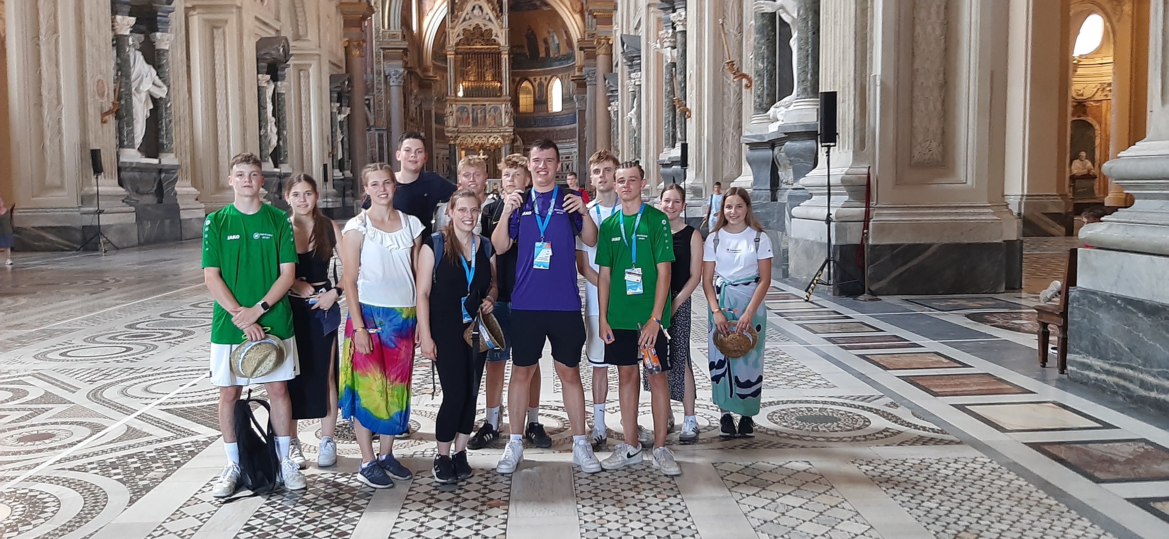 Gruppe in der Laterankirche