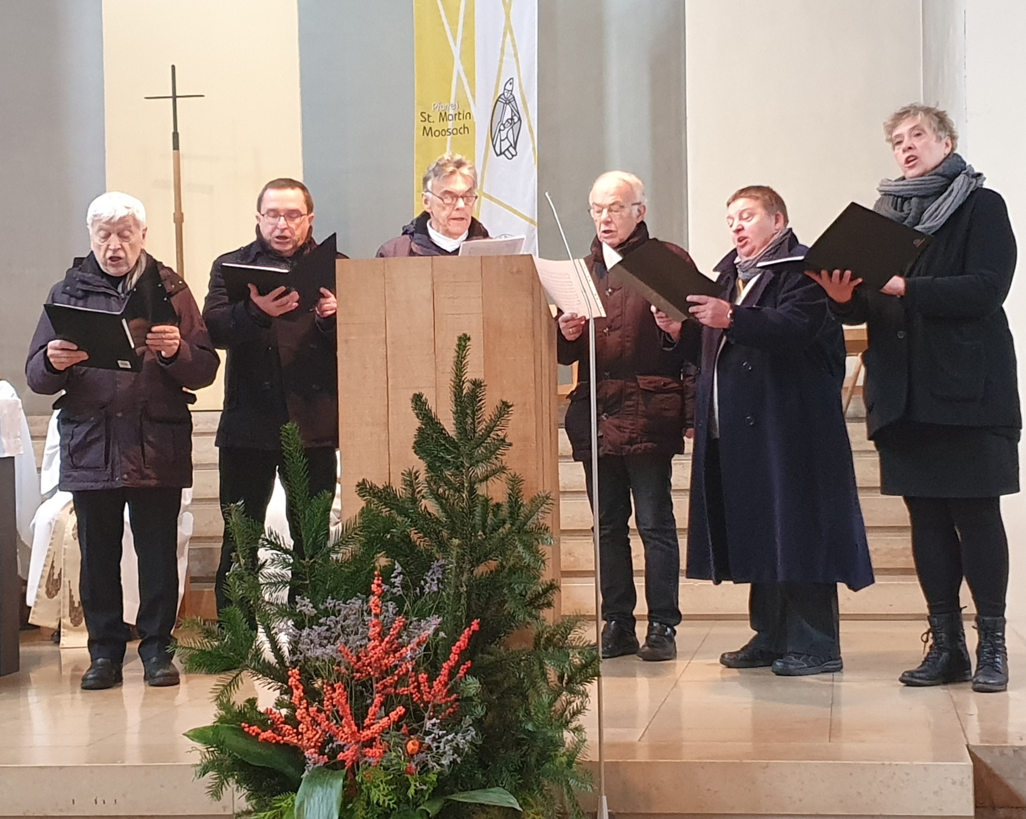 Vokalensemble Frieden Christi beim Gottesdienst zur PV-Gründung am 10.12.2023