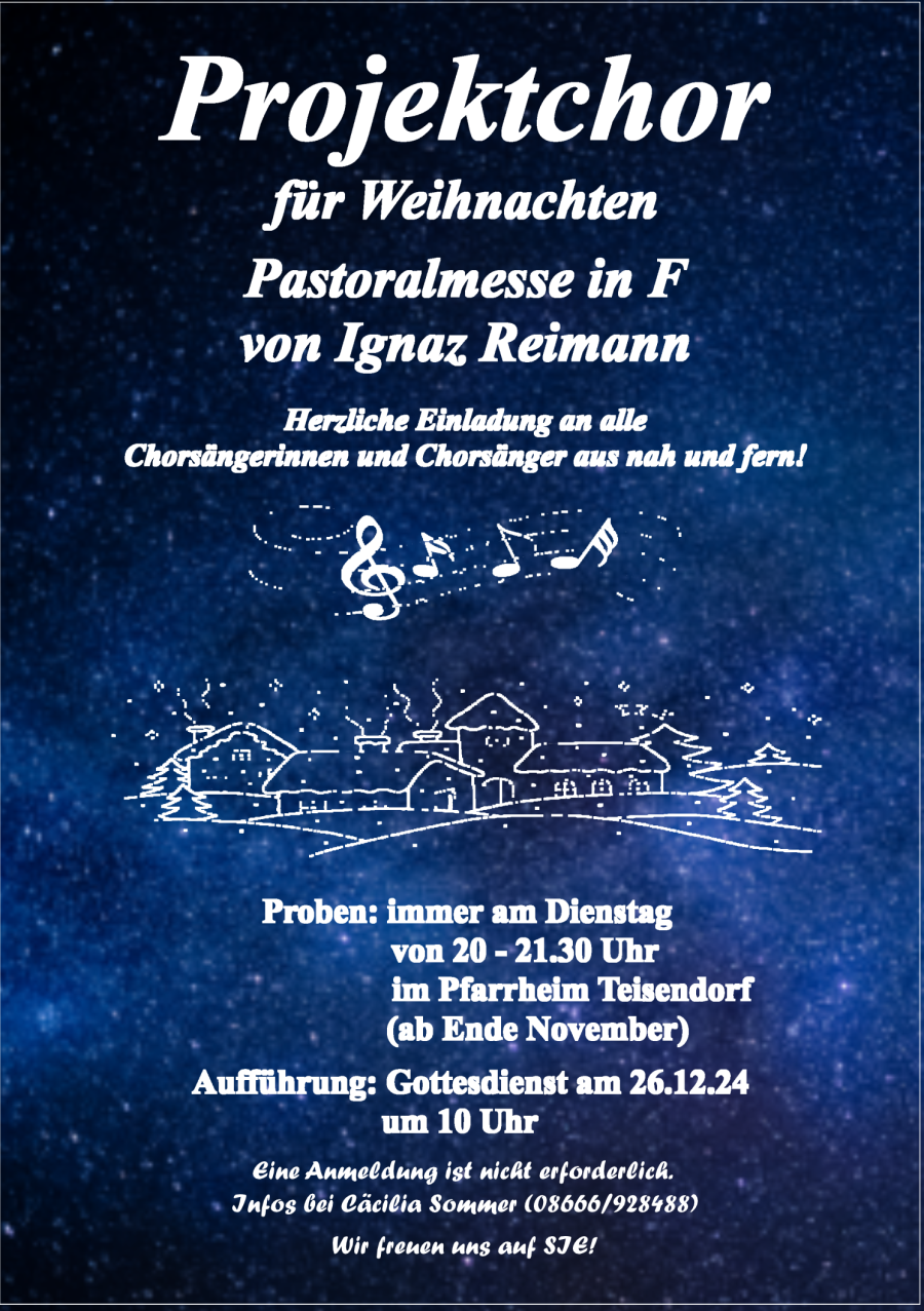 Einladung zum Projektchor