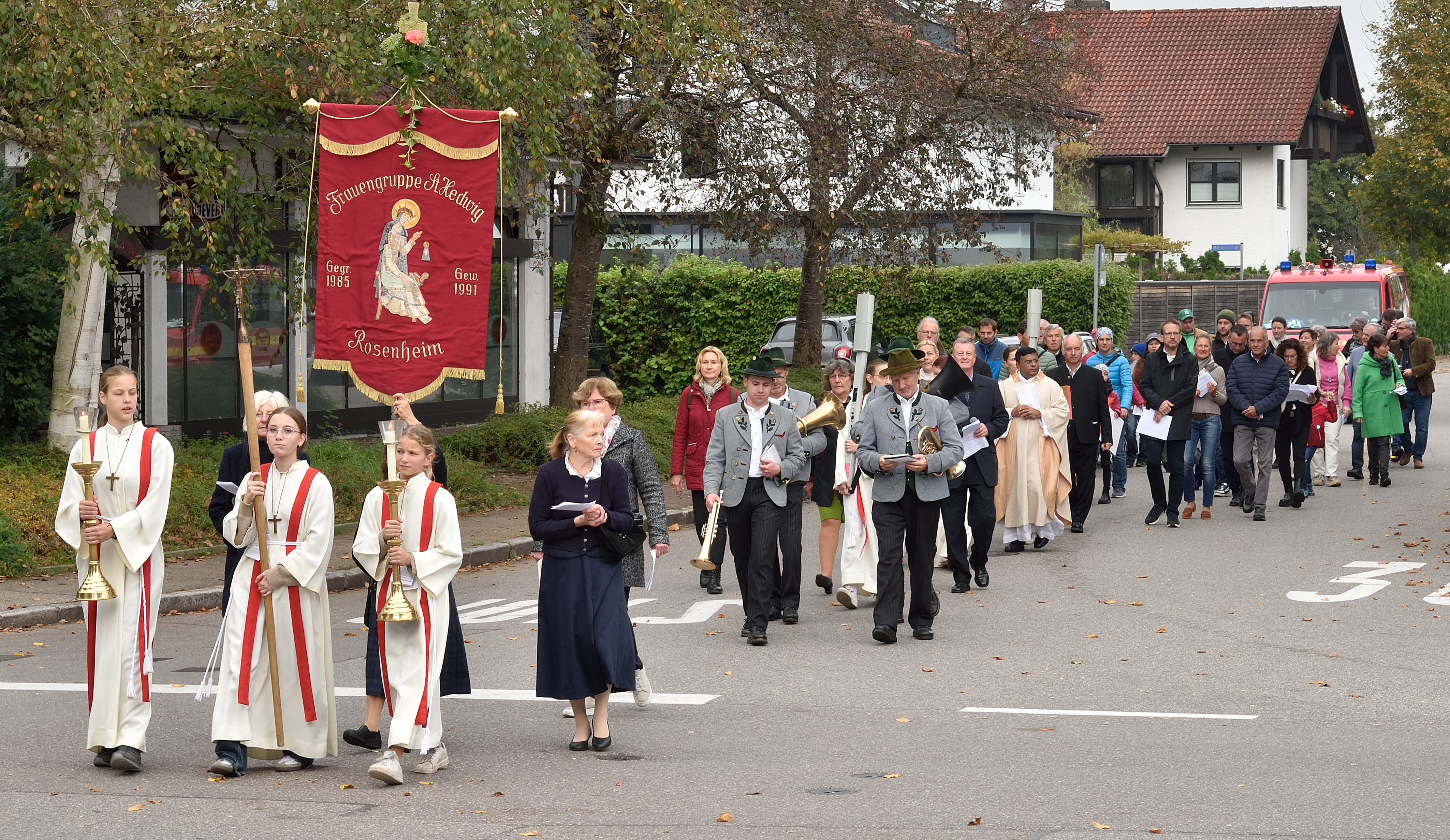 Hedwigsfest 2024_Prozession zur Pfarrkirche