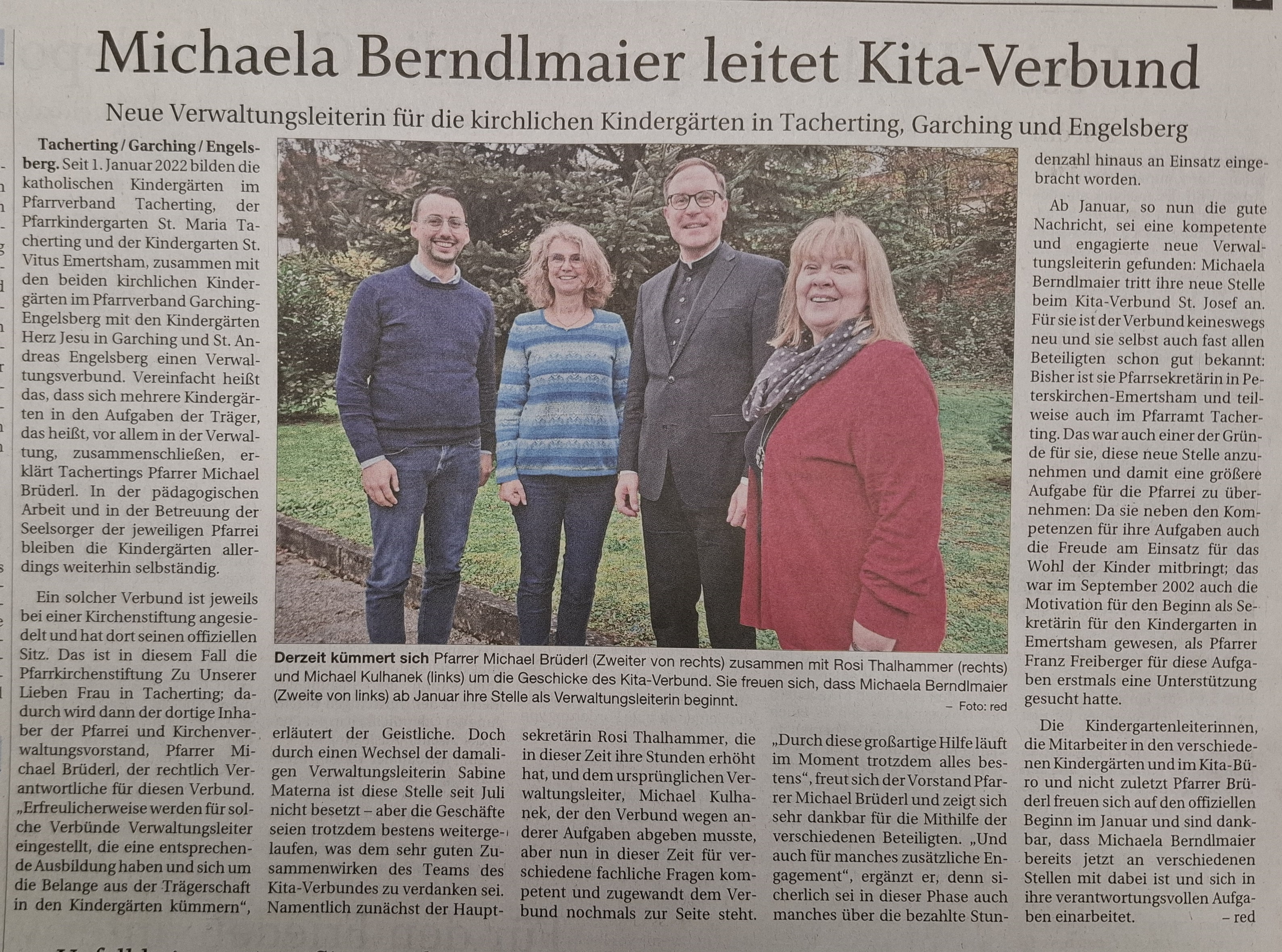 Zeitung Michaela Berndlmaier Vwl