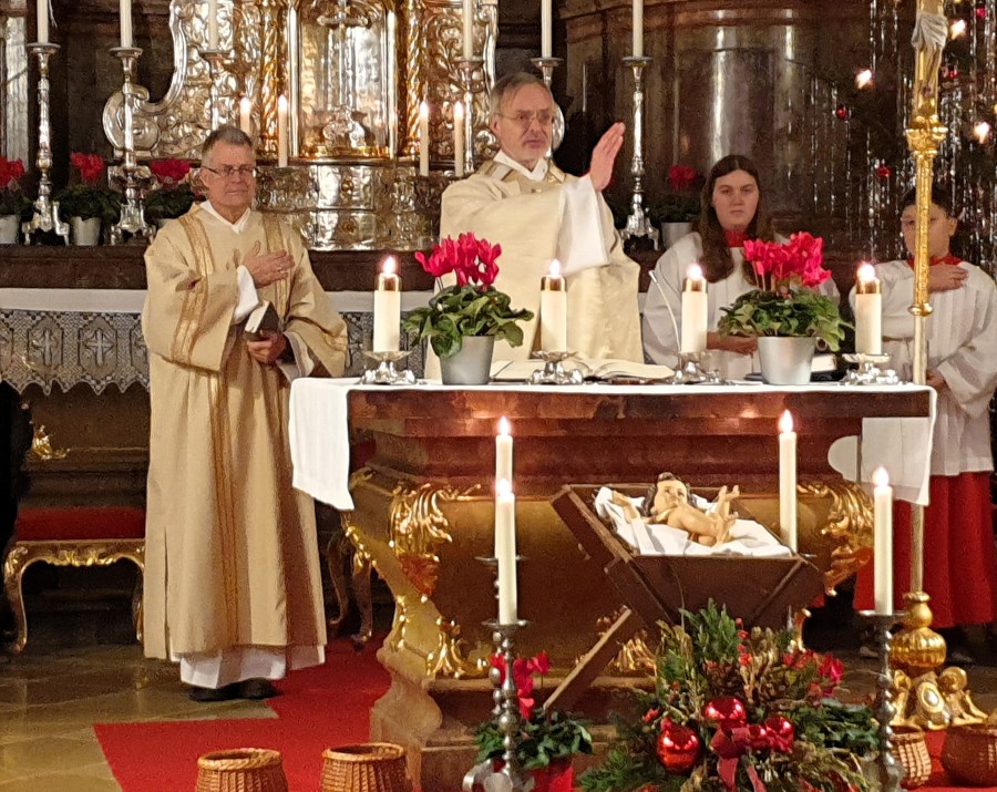 Segen nach der Christmette