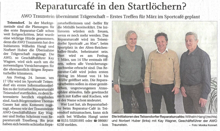 RepairCafe in Gründung
