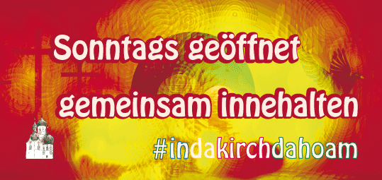 #indakirchdahoam-Banner-Sonntags-rot