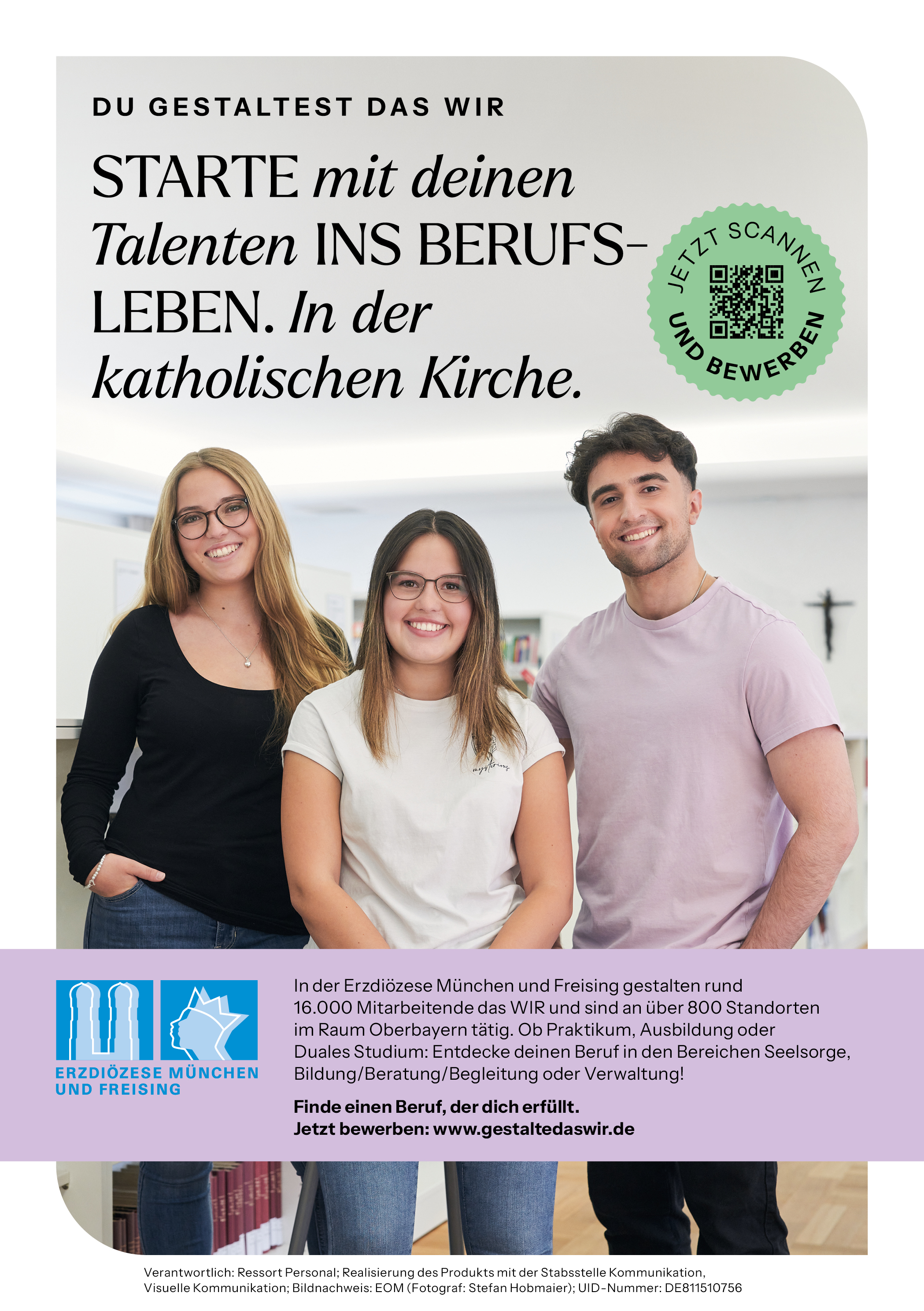 Start ins Berufsleben in der katholischen Kirche