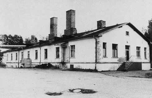 Gebäude der Wäscherei im KZ Flossenbürg