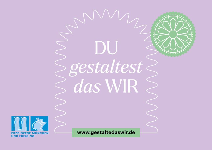Du gestaltest das Wir - Postkarte