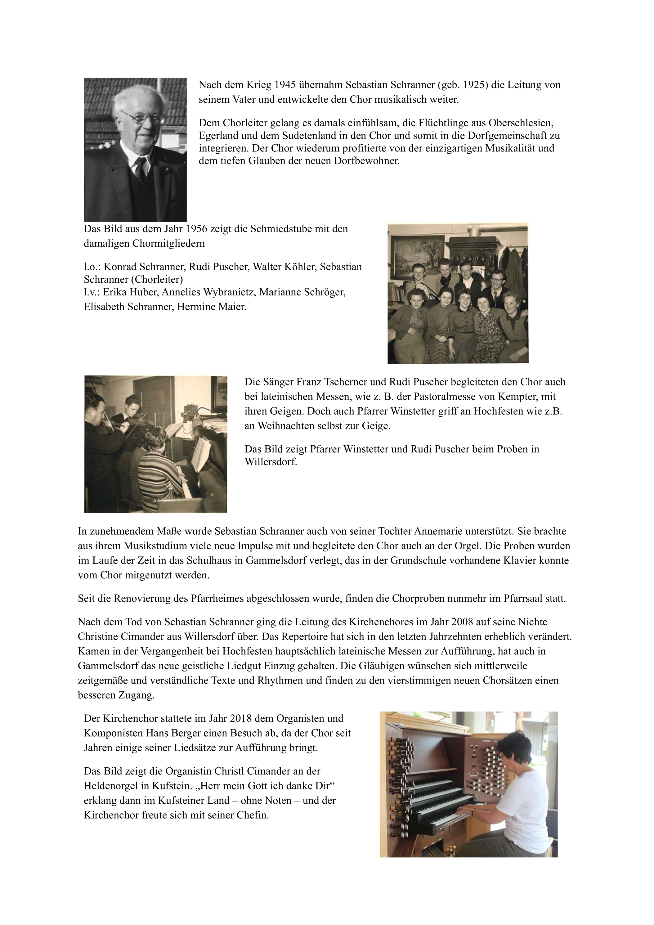 125-jähriges Jubiläum Kirchenchor Seite 2