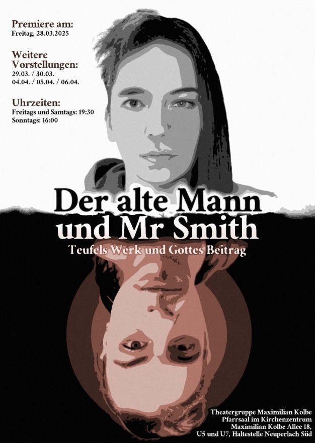 Theater-Plakat: Der alte Mann und Mr. Smith