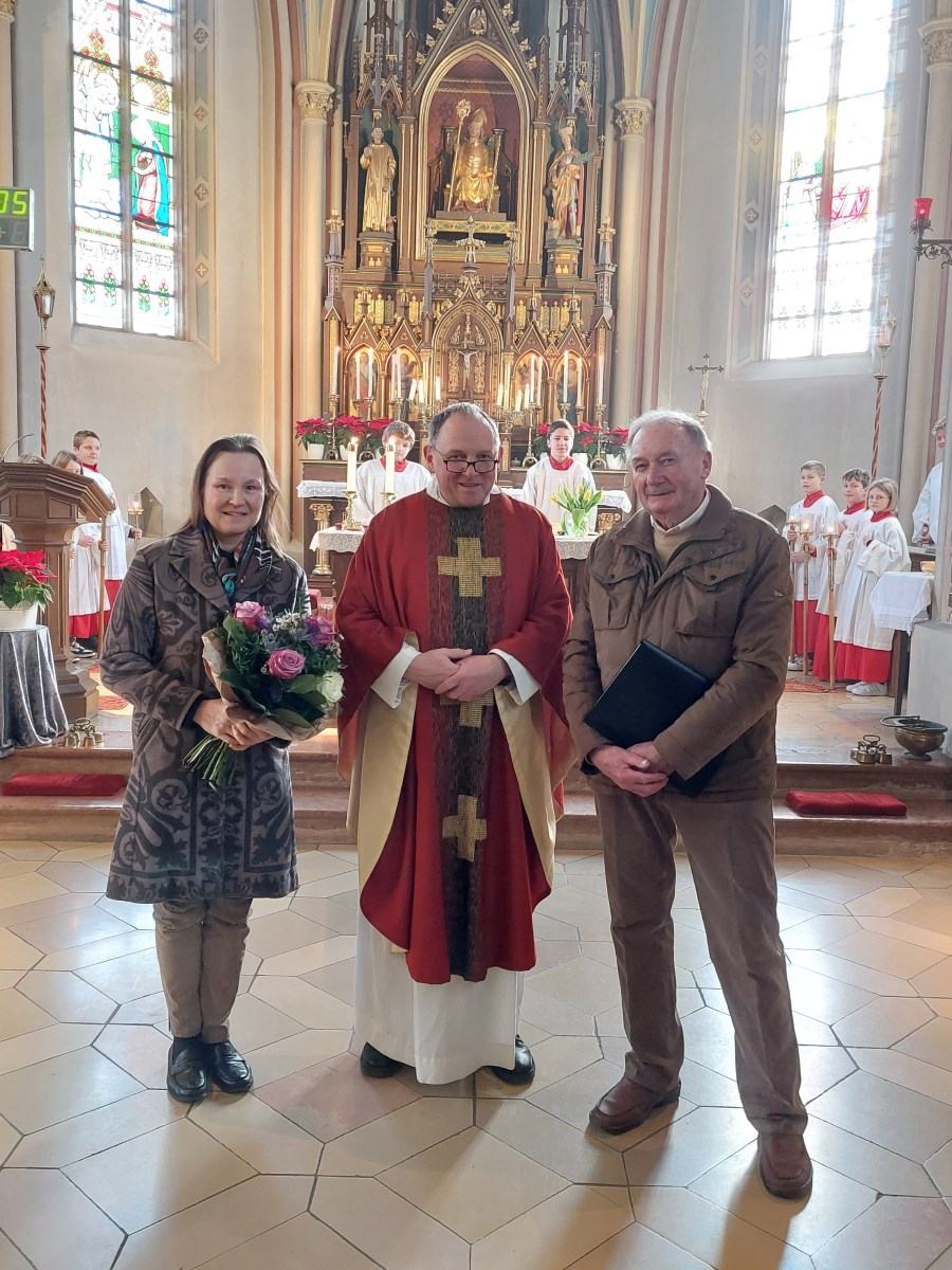Ehrung, Jubiläum, Chor, Organistin, Niederbergkirchen