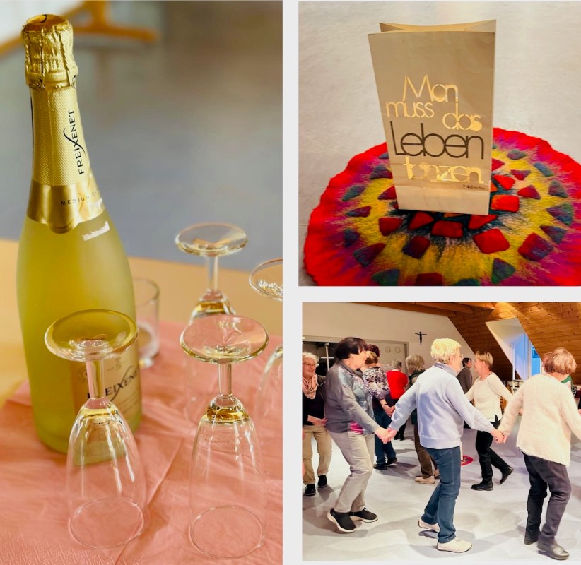 Bildermosaik von der Veranstaltung wir üben Kreistänze