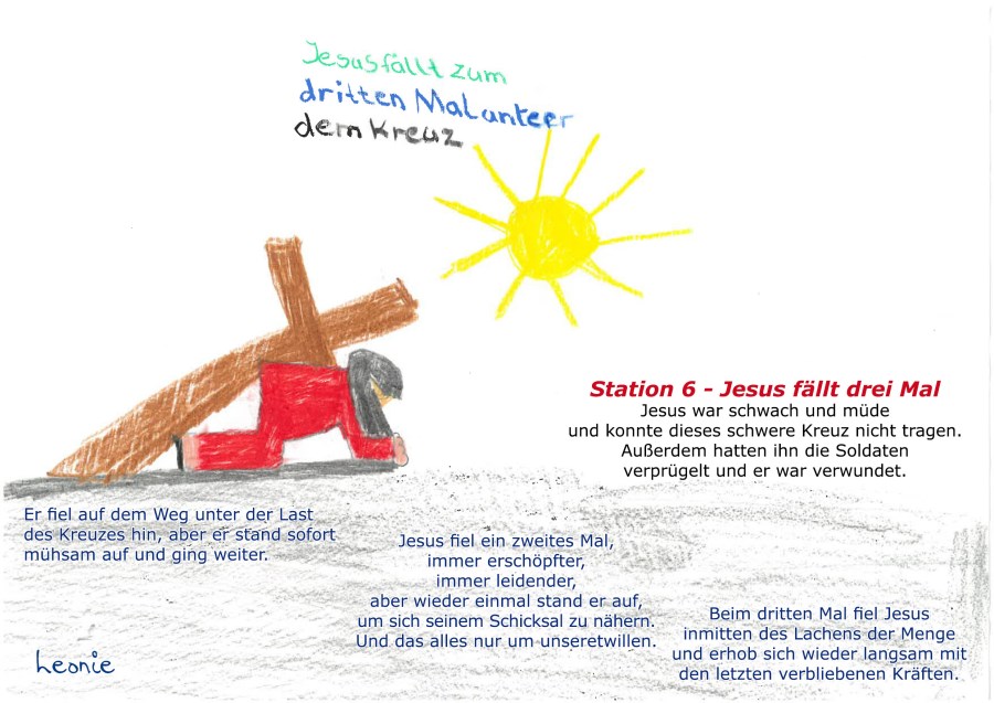 Kreuzweg von und für Kinder Station 6