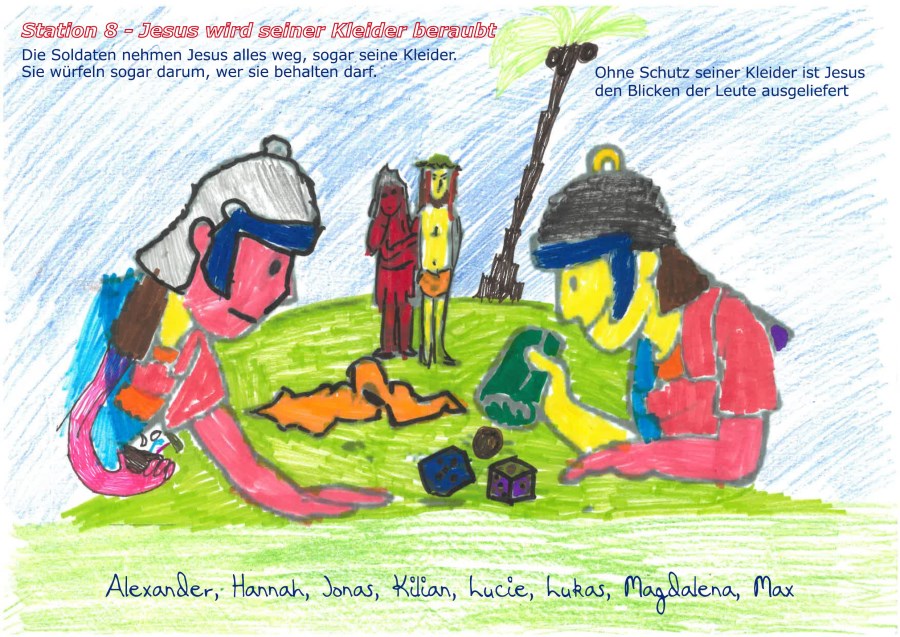 Kreuzweg von und für Kinder Station 8
