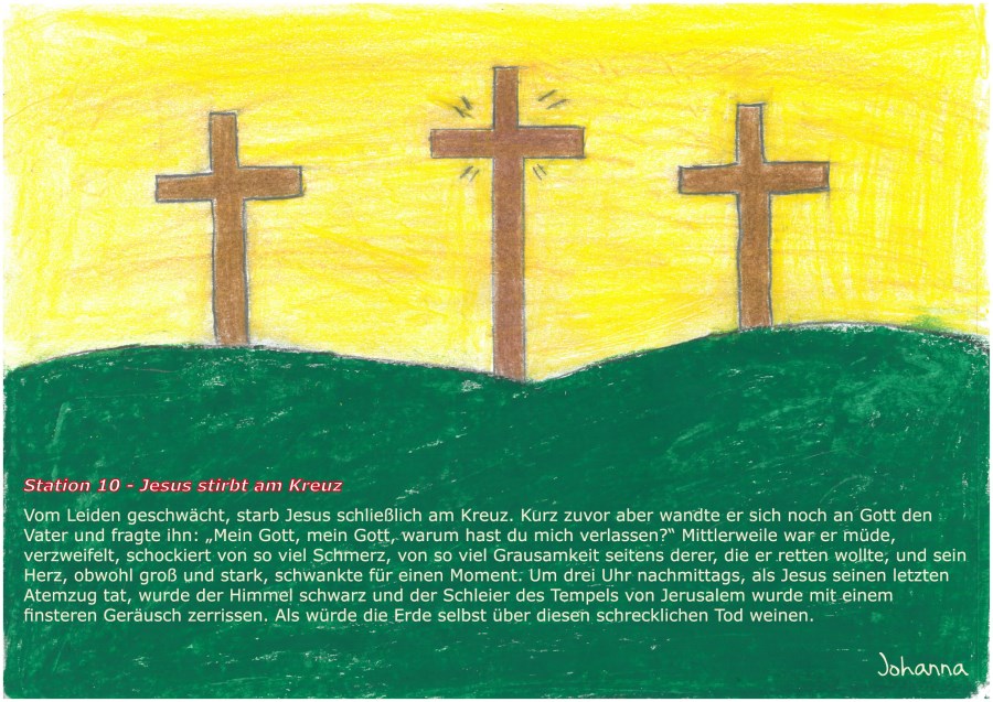 Kreuzweg von und für Kinder Station 10