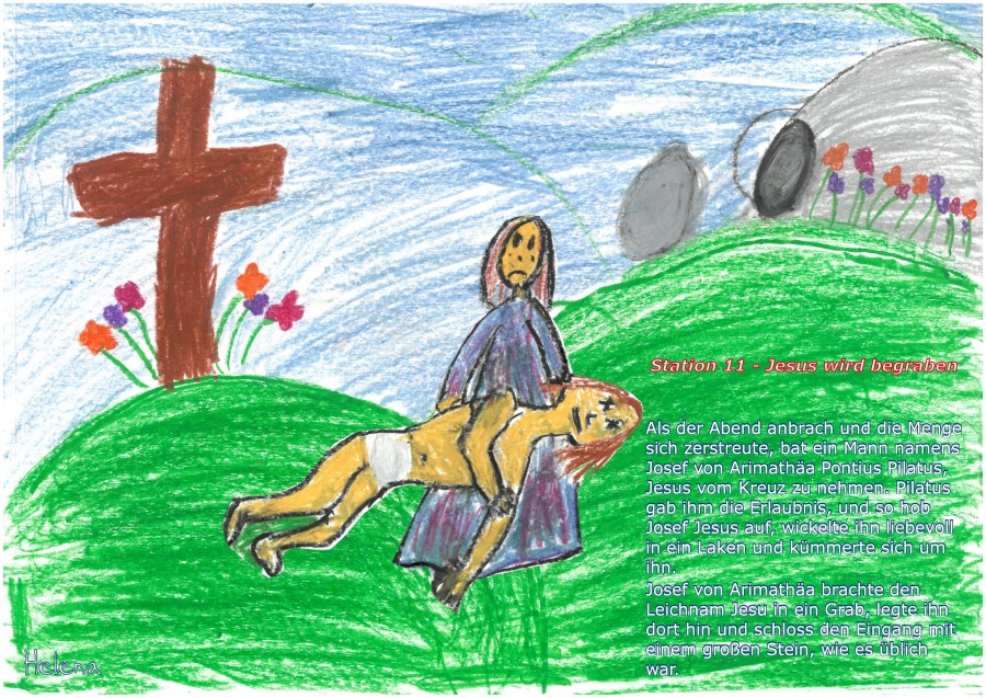 Kreuzweg von und für Kinder Station 11
