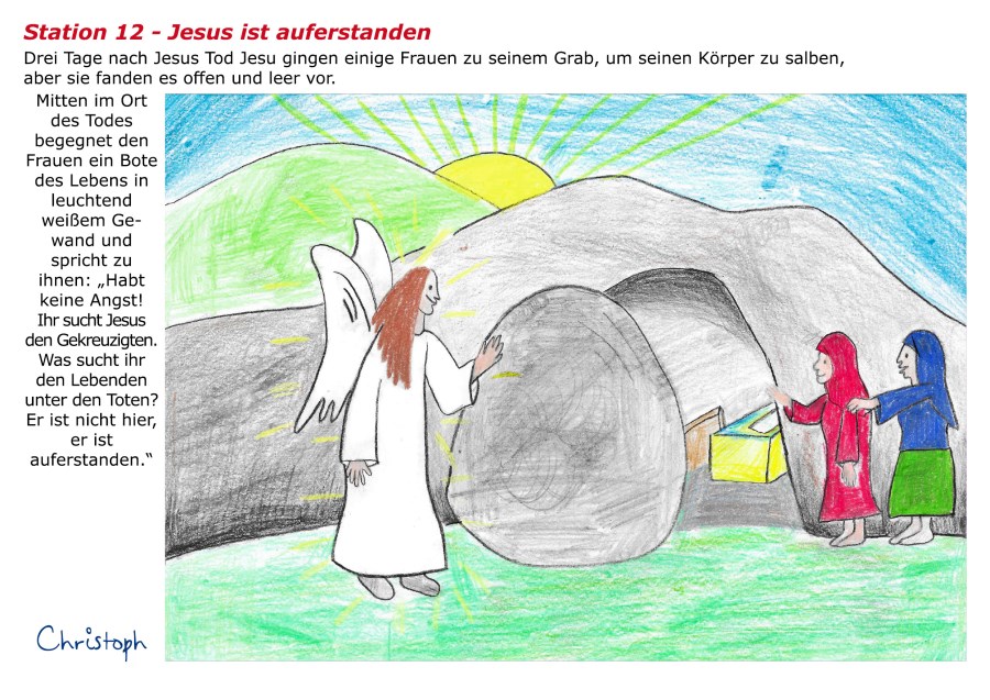 Kreuzweg von und für Kinder Station 12
