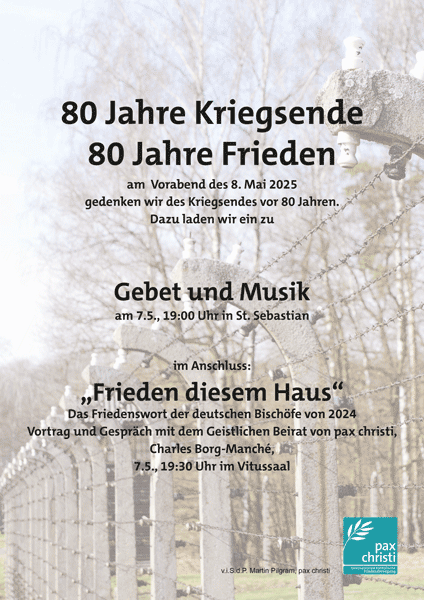 Plakat 8. Mai 2025 pax christi