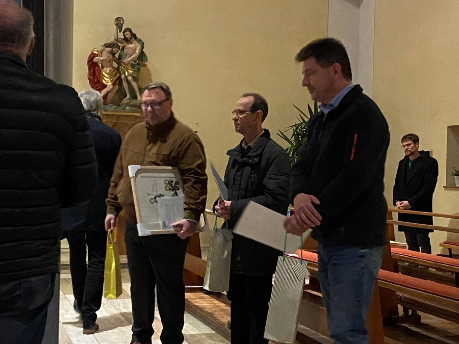 Ehrung der Ausgeschiedenen Kirchenverwaltungsmitglieder in der Kirche St. Pius X.