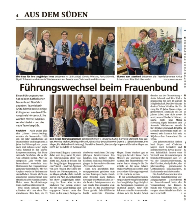 KDFB Wechsel in der Führungsriege