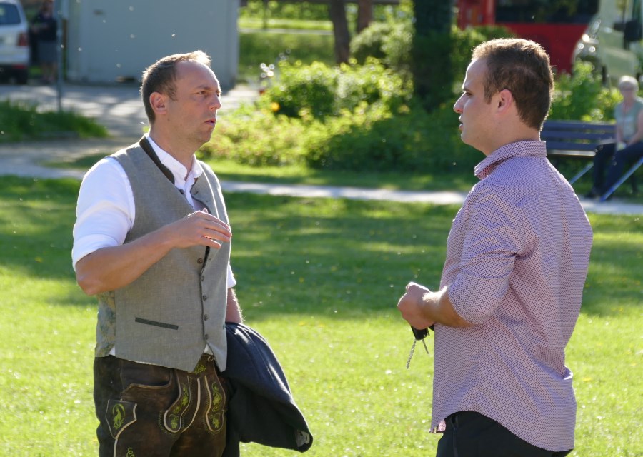 Bruckner mit Bürgermeister