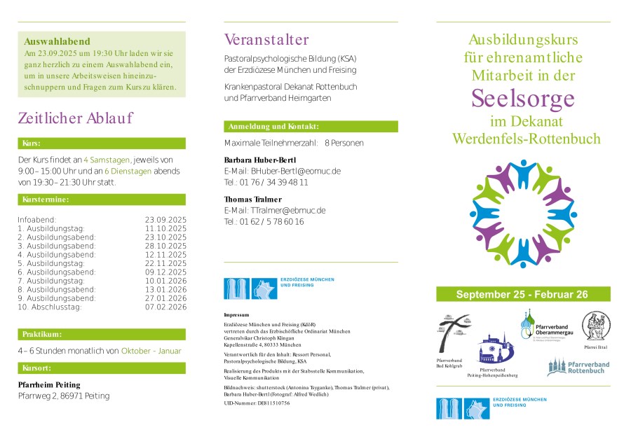 Flyer Ehrenamtskurs 2025-26