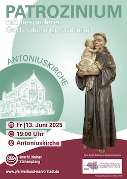 2025-06-13-PLAKAT-PATROZINIUM-2025-mit-Figur-aus-Antoniuskirche-250