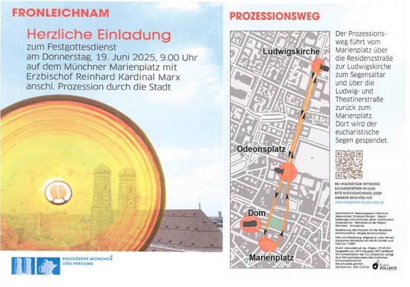 Fronleichnam Einladung