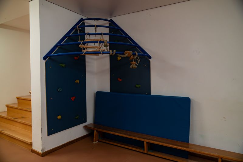 Kletterecke in der Kita St. Lukas
