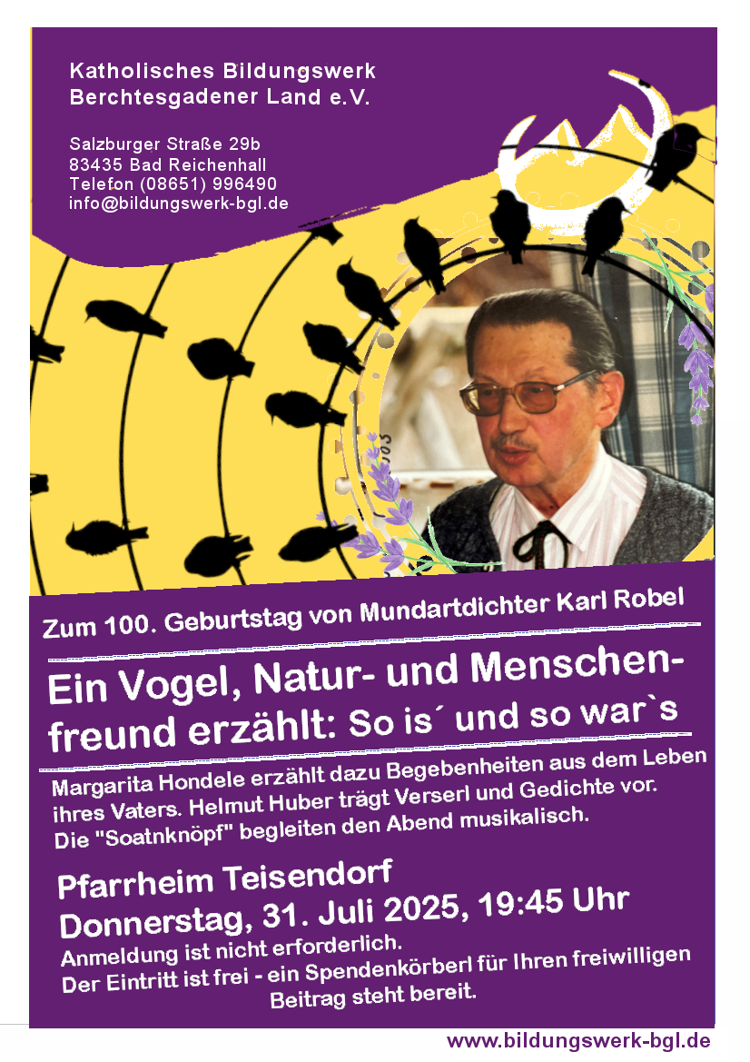 Veranstaltung zum 100. Geburtstag von Karl Robel