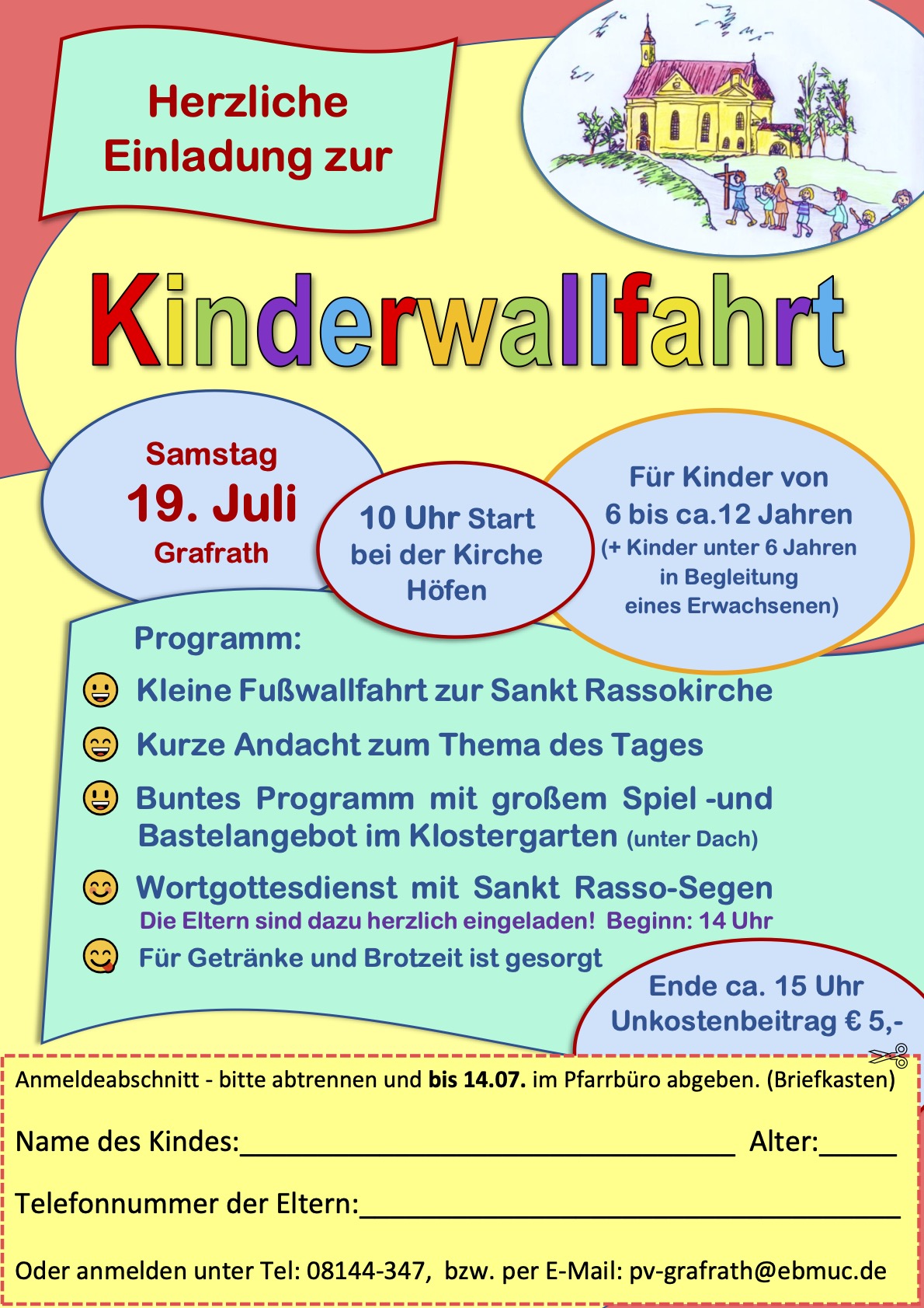 Einladung Kinderwallfahrt 2025