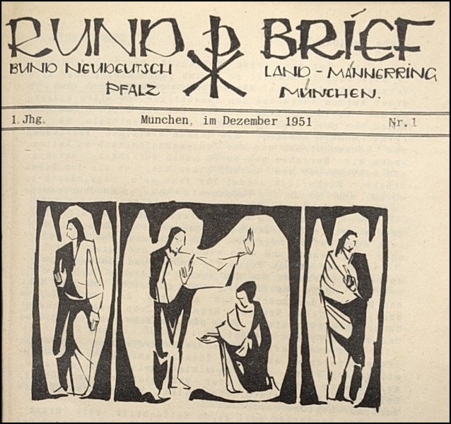 erste Nummer des ND-Rundbriefs, Dezember 1951 (Ausschnitt)