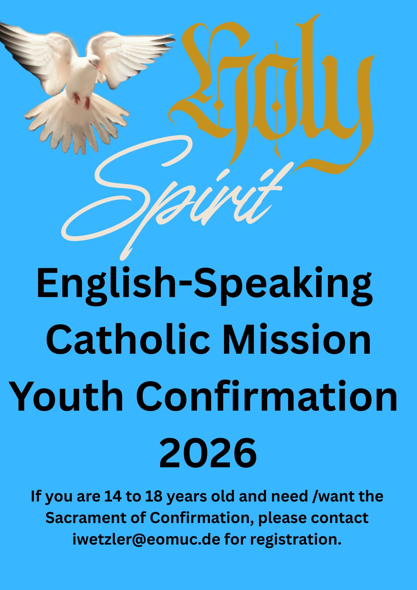 Youth Confirmation program for Confirmation 2026