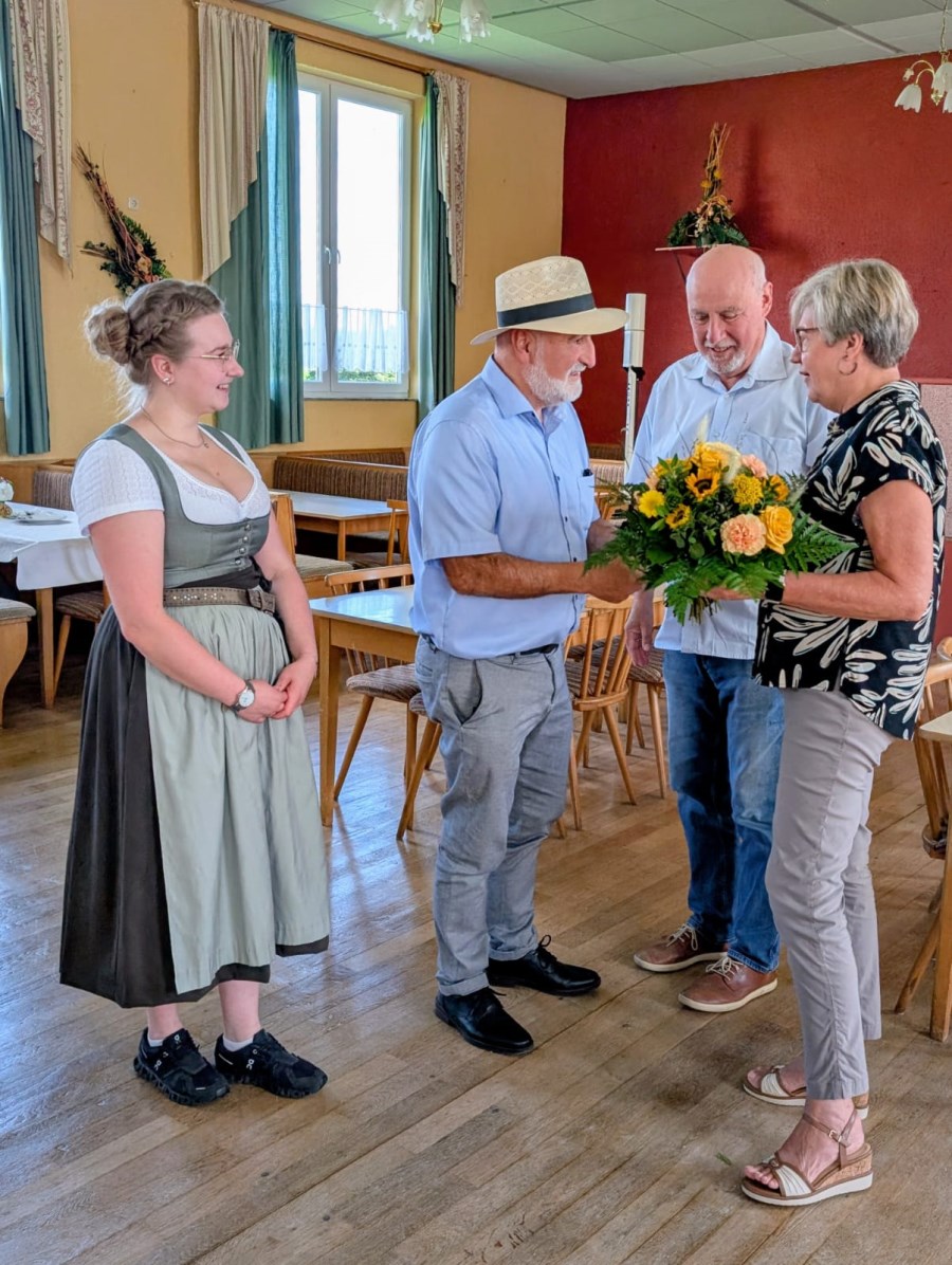 Gratulieren dem Jubelpaar Wendel